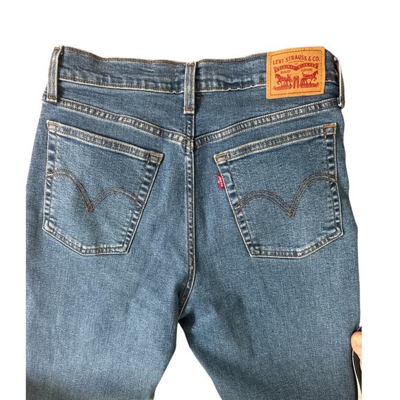 Levi’s Wedgie Straight Blue Jeans Size 29 - Picture 5 of 9